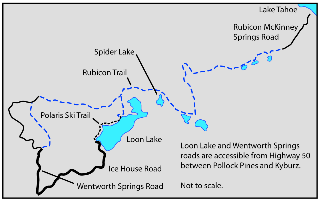 Map of Rubicon Trail